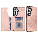 Portafoglio in pelle con doppia fibbia e mandala, cover posteriore per telefono., For Samsung Galaxy S26+ 5G, For Samsung Galaxy S26 Ultra 5G, For Samsung Galaxy S26 5G