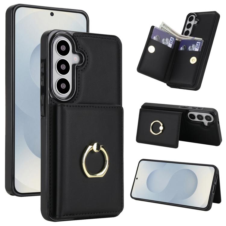 Anello porta cellulare antifurto RFID con supporto per scheda., For Samsung Galaxy S26+ 5G, For Samsung Galaxy S26 Ultra 5G, For Samsung Galaxy S26 5G