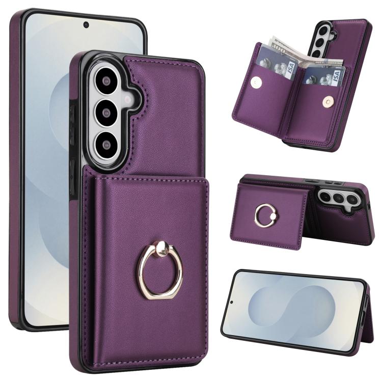 Anello porta cellulare antifurto RFID con supporto per scheda., For Samsung Galaxy S26+ 5G, For Samsung Galaxy S26 Ultra 5G, For Samsung Galaxy S26 5G