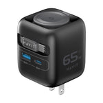Caricabatterie da viaggio Havit UC252 3 in 1 GaN da 65 W con cavo retrattile Type-C., UC252(EU Plug), UC252(US Plug)