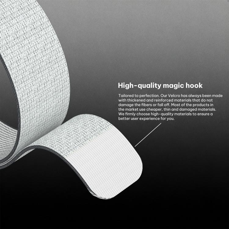 Cinturino per Amazfit Helio xDfind in nylon rivestito con passante, 280mm Wristband, 420mm Arm Strap