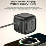 Caricabatterie da viaggio Havit UC253 3 in 1 GaN da 65 W con cavo retrattile Type-C., UC253(EU Plug)