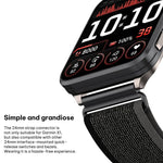 Cinturino per orologio xDfind Wild Path Loop in nylon intrecciato con chiusura a sgancio rapido., For Garmin Venu X1