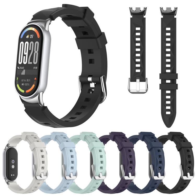 Cinturino per orologio in silicone 3D con texture a diamante xDfind, For Xiaomi Smart Band 10 / 9 / 8