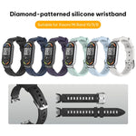 Cinturino per orologio in silicone 3D con texture a diamante xDfind, For Xiaomi Smart Band 10 / 9 / 8