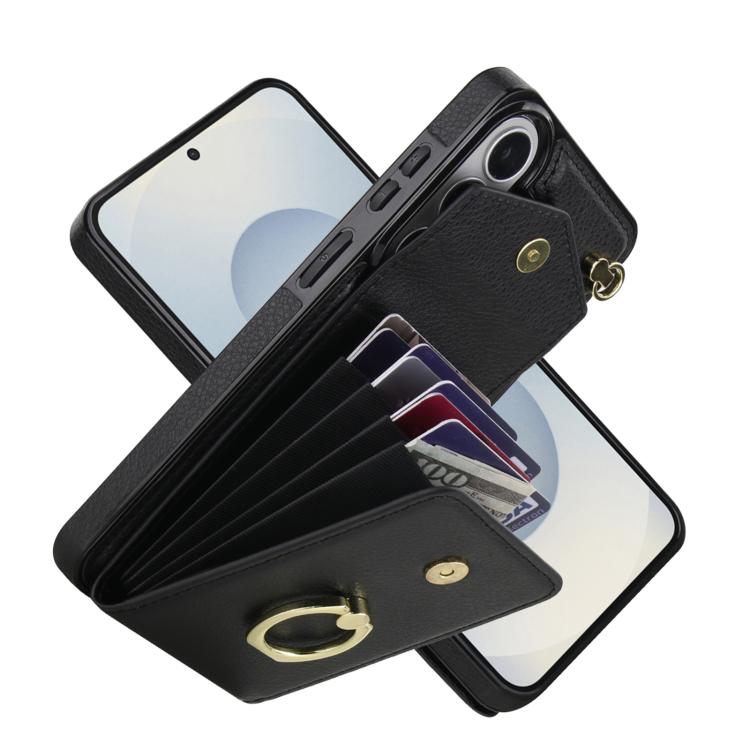 Custodia per telefono con anello porta scheda RFID e slot per scheda., For Samsung Galaxy S26+ 5G, For Samsung Galaxy S26 Ultra 5G, For Samsung Galaxy S26 5G