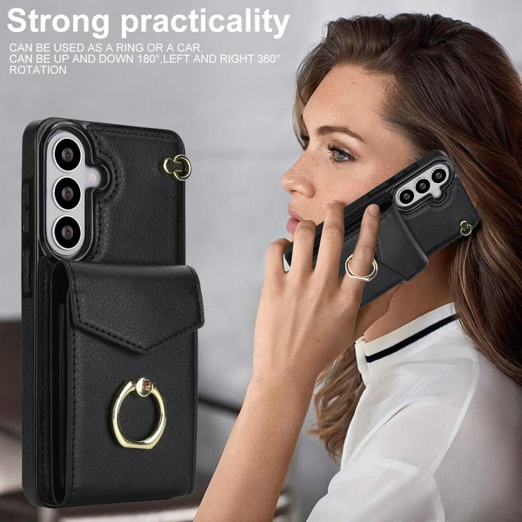Custodia per telefono con anello porta scheda RFID e slot per scheda., For Samsung Galaxy S26+ 5G, For Samsung Galaxy S26 Ultra 5G, For Samsung Galaxy S26 5G