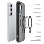 DUX DUCIS Yind Series MagSafe Custodia ibrida in TPU e PC con supporto, For Samsung Galaxy S26+ 5G, For Samsung Galaxy S26 Ultra 5G, For Samsung Galaxy S26 5G