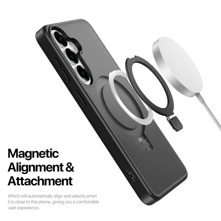 DUX DUCIS Yind Series MagSafe Custodia ibrida in TPU e PC con supporto, For Samsung Galaxy S26+ 5G, For Samsung Galaxy S26 Ultra 5G, For Samsung Galaxy S26 5G