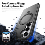DUX DUCIS Yind Series MagSafe Custodia ibrida in TPU e PC con supporto, For Samsung Galaxy S26+ 5G, For Samsung Galaxy S26 Ultra 5G, For Samsung Galaxy S26 5G