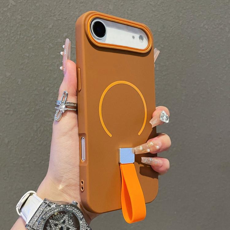Custodia magnetica per telefono in TPU con cinturino in silicone, piacevole al tatto., For iPhone 17 Pro Max, For iPhone 17 Pro, For iPhone 17, For iPhone Air