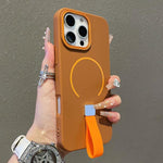 Custodia magnetica per telefono in TPU con cinturino in silicone, piacevole al tatto., For iPhone 15 Pro Max, For iPhone 15 Pro, For iPhone 15 Plus, For iPhone 15