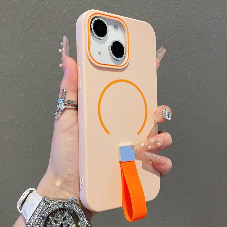 Custodia magnetica per telefono in TPU con cinturino in silicone, piacevole al tatto., For iPhone 13 Pro Max, For iPhone 13 Pro, For iPhone 13, For iPhone 12 / 12 Pro