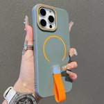 Custodia magnetica per telefono in TPU con cinturino in silicone, piacevole al tatto., For iPhone 13 Pro Max, For iPhone 13 Pro, For iPhone 13, For iPhone 12 / 12 Pro
