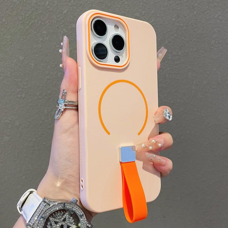 Custodia magnetica per telefono in TPU con cinturino in silicone, piacevole al tatto., For iPhone 13 Pro Max, For iPhone 13 Pro, For iPhone 13, For iPhone 12 / 12 Pro