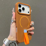 Custodia magnetica per telefono in TPU con cinturino in silicone, piacevole al tatto., For iPhone 17 Pro Max, For iPhone 17 Pro, For iPhone 17, For iPhone Air