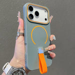 Custodia magnetica per telefono in TPU con cinturino in silicone, piacevole al tatto., For iPhone 17 Pro Max, For iPhone 17 Pro, For iPhone 17, For iPhone Air