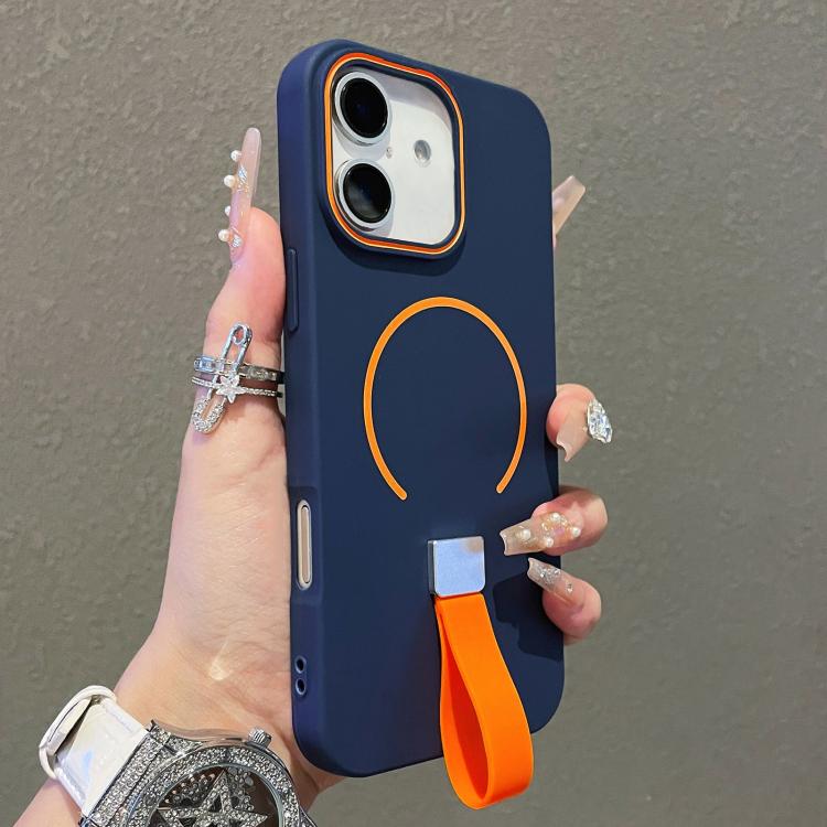 Custodia magnetica per telefono in TPU con cinturino in silicone, piacevole al tatto., For iPhone 17 Pro Max, For iPhone 17 Pro, For iPhone 17, For iPhone Air