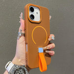 Custodia magnetica per telefono in TPU con cinturino in silicone, piacevole al tatto., For iPhone 17 Pro Max, For iPhone 17 Pro, For iPhone 17, For iPhone Air