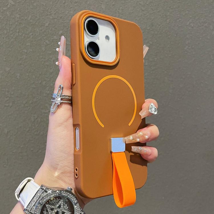 Custodia magnetica per telefono in TPU con cinturino in silicone, piacevole al tatto., For iPhone 17 Pro Max, For iPhone 17 Pro, For iPhone 17, For iPhone Air