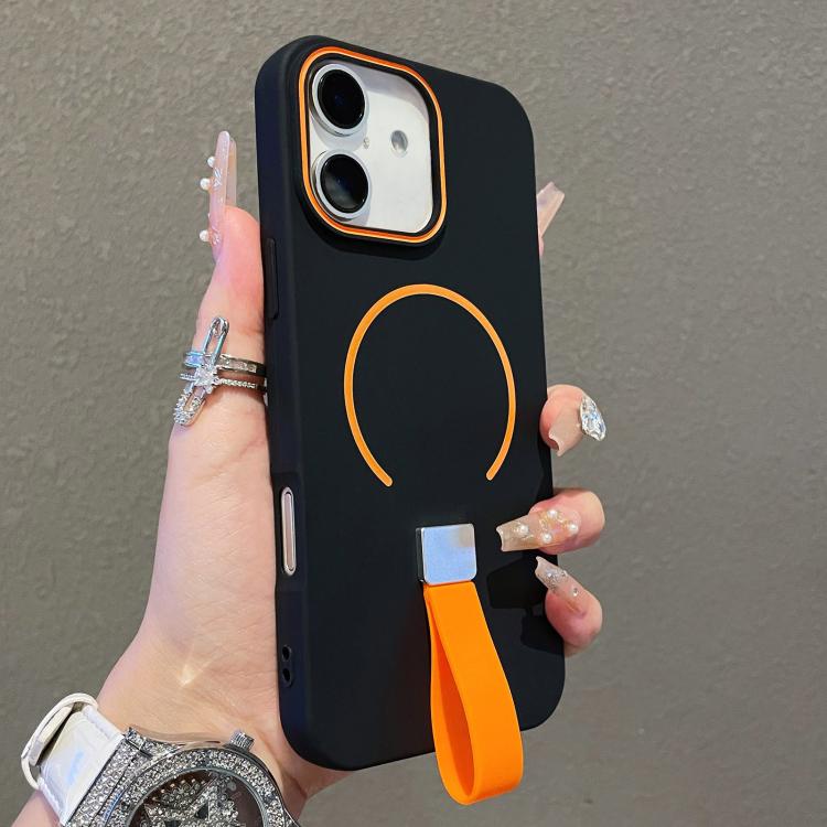 Custodia magnetica per telefono in TPU con cinturino in silicone, piacevole al tatto., For iPhone 17 Pro Max, For iPhone 17 Pro, For iPhone 17, For iPhone Air