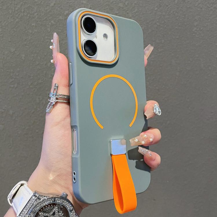 Custodia magnetica per telefono in TPU con cinturino in silicone, piacevole al tatto., For iPhone 17 Pro Max, For iPhone 17 Pro, For iPhone 17, For iPhone Air
