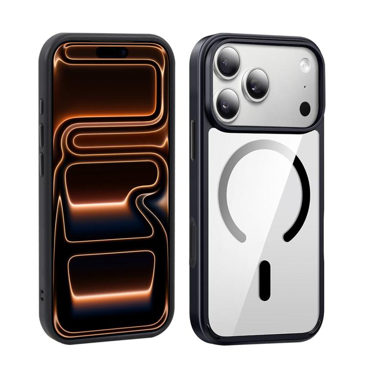 XDcase JINDUN Cover trasparente con pulsanti in metallo indipendenti e custodia magnetica per telefono, For iPhone 17 Pro Max, For iPhone 17 Pro, For iPhone 17