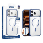 XDcase JINDUN Cover trasparente con pulsanti in metallo indipendenti e custodia magnetica per telefono, For iPhone 17 Pro Max, For iPhone 17 Pro, For iPhone 17