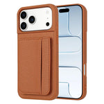 Porta carte magnetico con motivo litchi, custodia per telefono, For iPhone 17 Pro Max, For iPhone 17 Pro
