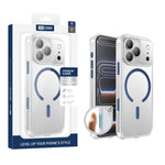 Custodia per telefono XDcase trasparente satinata, magnetica e antiurto., For iPhone 17 Pro Max, For iPhone 17 Pro, For iPhone 17