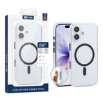 Custodia per telefono XDcase trasparente satinata, magnetica e antiurto., For iPhone 17 Pro Max, For iPhone 17 Pro, For iPhone 17