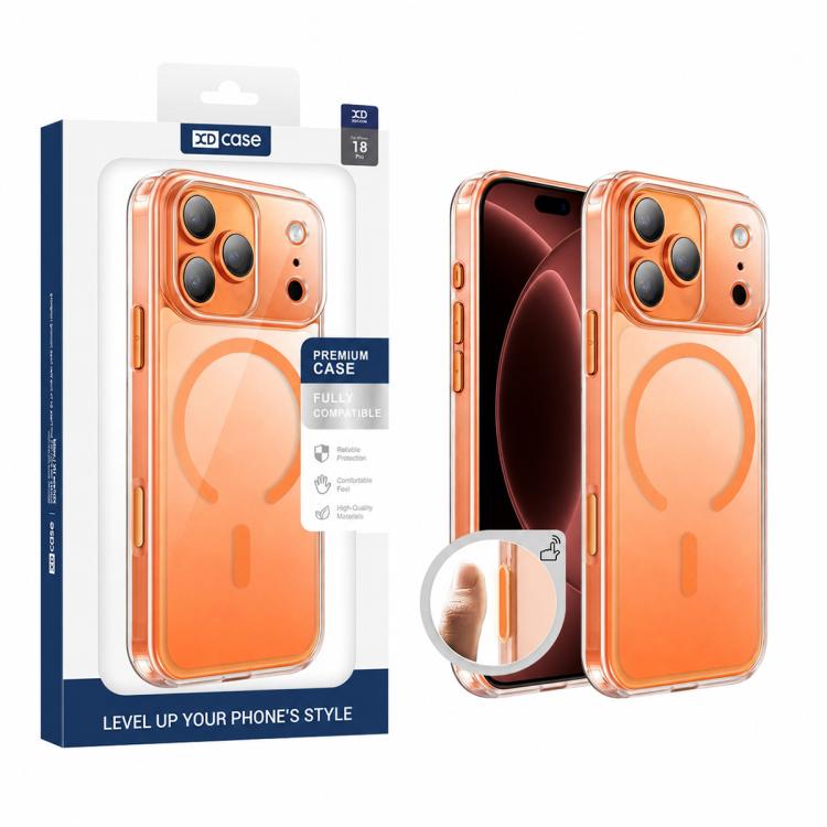 Custodia per telefono XDcase trasparente satinata, magnetica e antiurto., For iPhone 17 Pro Max, For iPhone 17 Pro, For iPhone 17