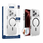 Custodia per telefono XDcase trasparente satinata, magnetica e antiurto., For iPhone 17 Pro Max, For iPhone 17 Pro, For iPhone 17