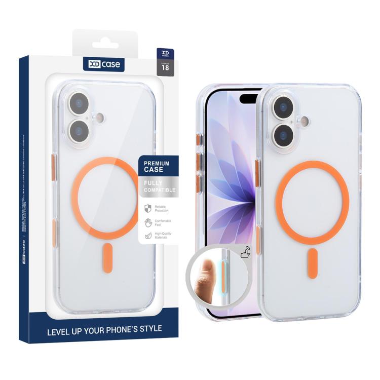 Custodia per telefono XDcase trasparente satinata, magnetica e antiurto., For iPhone 17 Pro Max, For iPhone 17 Pro, For iPhone 17