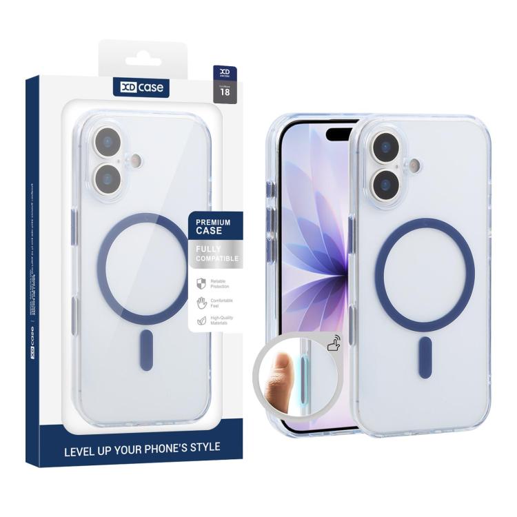Custodia per telefono XDcase trasparente satinata, magnetica e antiurto., For iPhone 17 Pro Max, For iPhone 17 Pro, For iPhone 17