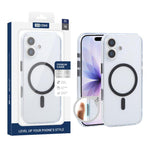 Custodia per telefono XDcase trasparente satinata, magnetica e antiurto., For iPhone 17 Pro Max, For iPhone 17 Pro, For iPhone 17