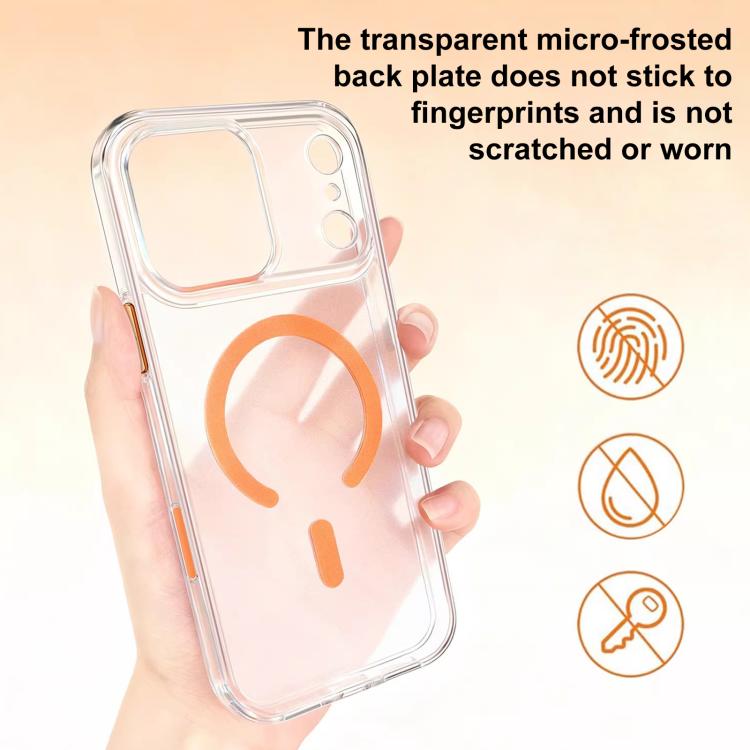 Custodia per telefono XDcase trasparente satinata, magnetica e antiurto., For iPhone 17 Pro Max, For iPhone 17 Pro, For iPhone 17
