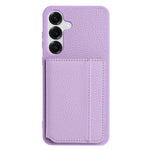 Porta carte magnetico con motivo litchi, custodia per telefono, For Samsung Galaxy S25 5G, For Samsung Galaxy S25+ 5G, For Samsung Galaxy S25 Ultra 5G, For Samsung Galaxy S24 Ultra 5G