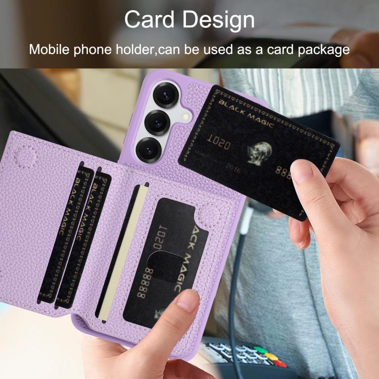Porta carte magnetico con motivo litchi, custodia per telefono, For Samsung Galaxy S23 5G, For Samsung Galaxy S22 Ultra 5G, For Samsung Galaxy S22+ 5G, For Samsung Galaxy S22 5G