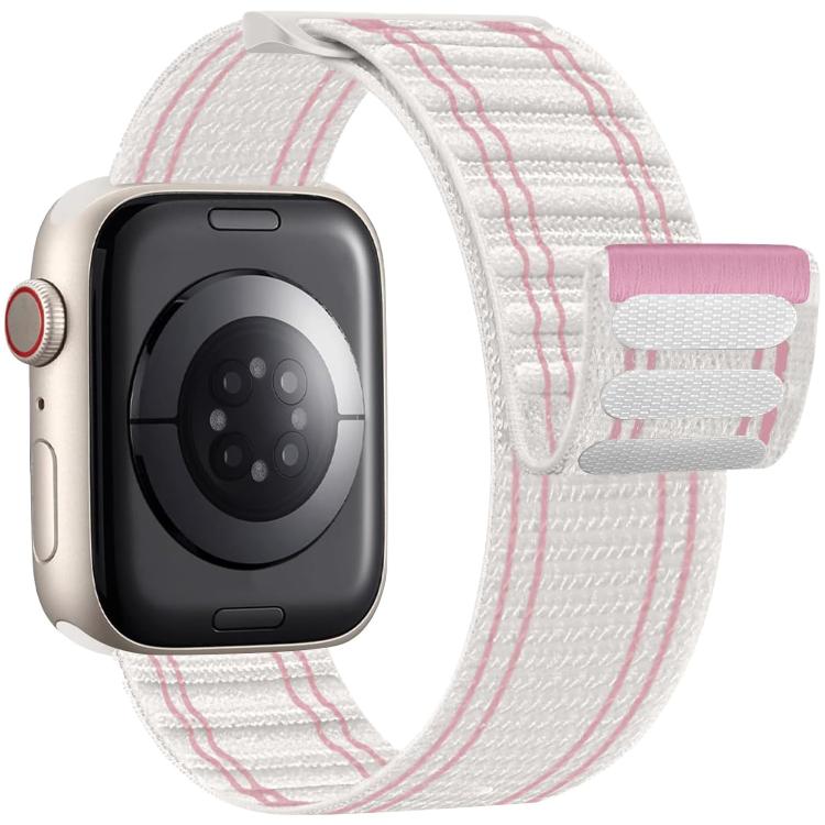 Cinturino per orologio xDfind in nylon intrecciato con chiusura a strappo., For Apple Watch 42 / 44 / 45 / 46 / 49mm, For Apple Watch 38 / 40 / 41 / S11 42mm