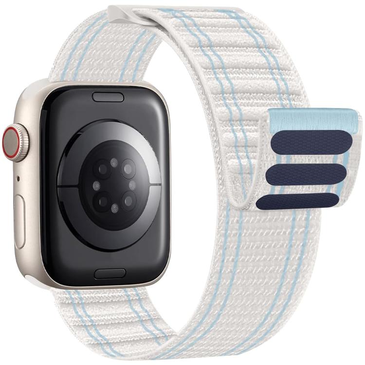 Cinturino per orologio xDfind in nylon intrecciato con chiusura a strappo., For Apple Watch 42 / 44 / 45 / 46 / 49mm, For Apple Watch 38 / 40 / 41 / S11 42mm