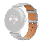 Cinturino per orologio xDfind Flat Head Black Shark in pelle a grana fine, For Google Pixel Watch 4 / 3 45mm, For Google Pixel Watch 4 / 3 / 2 / 1 41mm