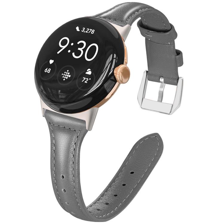 Cinturino per orologio xDfind Slim in vera pelle, For Google Pixel Watch 4 / 3 45mm, For Google Pixel Watch 4 / 3 / 2 / 1 41mm