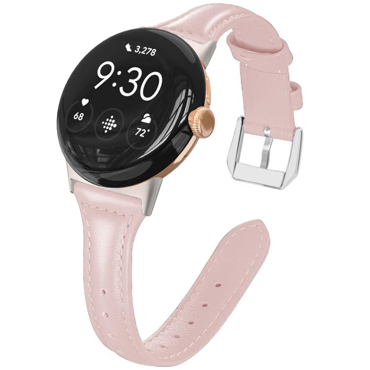 Cinturino per orologio xDfind Slim in vera pelle, For Google Pixel Watch 4 / 3 45mm, For Google Pixel Watch 4 / 3 / 2 / 1 41mm