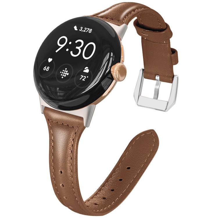 Cinturino per orologio xDfind Slim in vera pelle, For Google Pixel Watch 5 / 4 / 3 / 2 / 1 41mm, For Google Pixel Watch 5 / 4 / 3 45mm