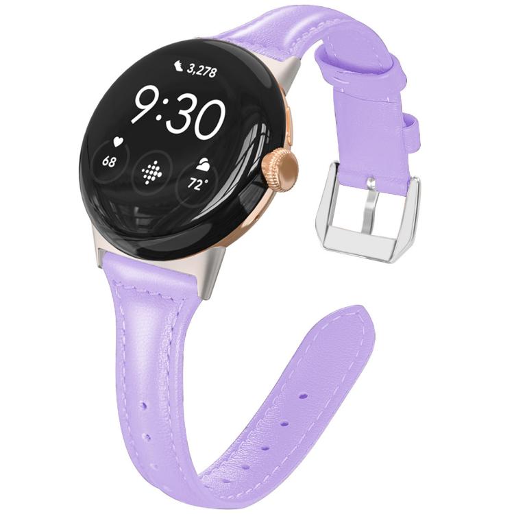 Cinturino per orologio xDfind Slim in vera pelle, For Google Pixel Watch 4 / 3 45mm, For Google Pixel Watch 4 / 3 / 2 / 1 41mm