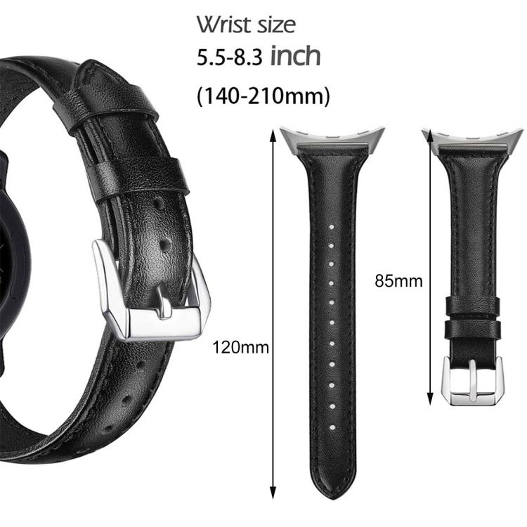 Cinturino per orologio xDfind Slim in vera pelle, For Google Pixel Watch 4 / 3 45mm, For Google Pixel Watch 4 / 3 / 2 / 1 41mm