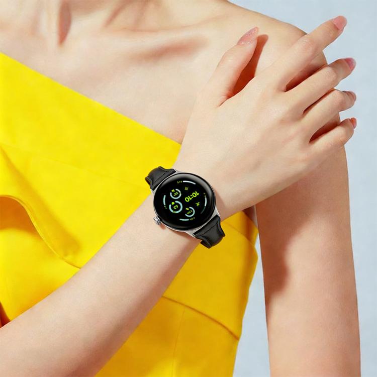 Cinturino per orologio xDfind Slim in vera pelle, For Google Pixel Watch 4 / 3 45mm, For Google Pixel Watch 4 / 3 / 2 / 1 41mm