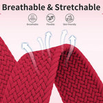 Cinturino per orologio xDfind in nylon intrecciato con nodo cinese e fibbia magnetica arcobaleno, For Apple Watch 42 / 44 / 45 / 46 / 49mm, For Apple Watch 38 / 40 / 41 / S11 42mm