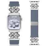 Cinturino per orologio xDfind in nylon intrecciato con nodo cinese e fibbia magnetica arcobaleno, For Apple Watch 42 / 44 / 45 / 46 / 49mm, For Apple Watch 38 / 40 / 41 / S11 42mm